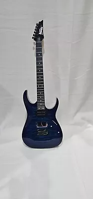 Ibanez 6 String Solid-Body Electric Guitar Blue (GRX70QATBB)(Missing Parts) • $140