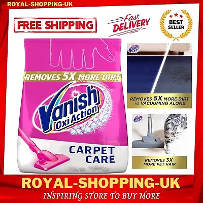 Vanish Gold Carpet & Rugs 5 X More Dirt Cleaner Stain Remover Powder 650G Uk • £12.47