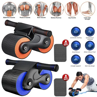 Abdominal Exercise Wheel Ab Roller Exercise Equipment With LCD Automatic Rebound • $20.99