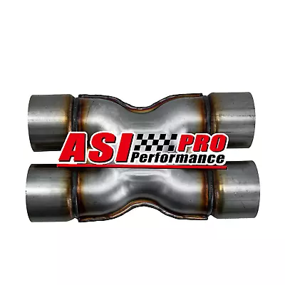 Muffler Exhaust Tip Durable Dual 3 ;in&Out Stainless Steel Car Crossover X Pipe • $64.95