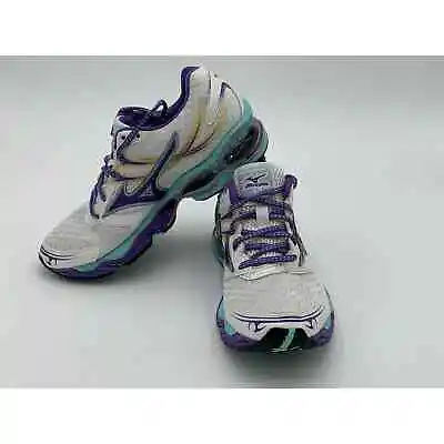 Mizuno Womens Wave Creation 14 White Purple Shoes - Women's Size 6 • $21.12