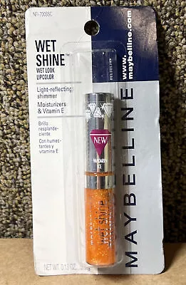 Maybelline WET SHINE DIAMONDS Liquid Lipcolor Lip Gloss 35 MANDARIN ICE Orange • $19.50