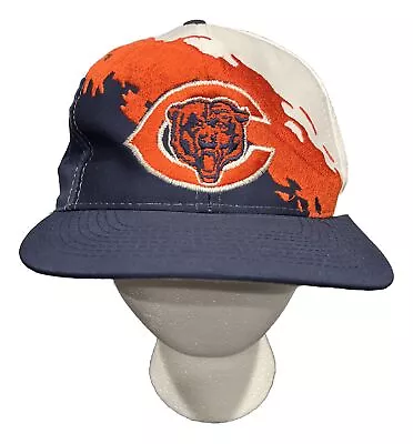 Chicago Bears Logo 7 Color Splash Vintage Wool Snapback Cap Hat NFL Vintage Rare • $87.99