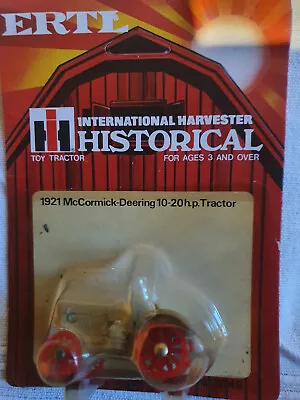 ERTL Historical Toy Tractor 1921 McCormick-Deering 10-20hp Tractor New • £8.99