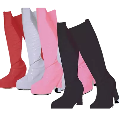 £10.49 • Buy Gogo Girl Go Go 60s 70s Hippie Hippy Shoe Fancy Dress Costume Boot Top Covers