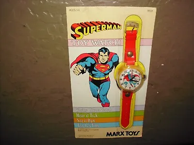 Vintage Superman Marx Wind-up Watch Justice League America Brand New Moc 1977 • $149.99