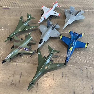 Military Jet Lot Hot Wings B-1 Blue Angel And Other Diecast Planes Marines • $5