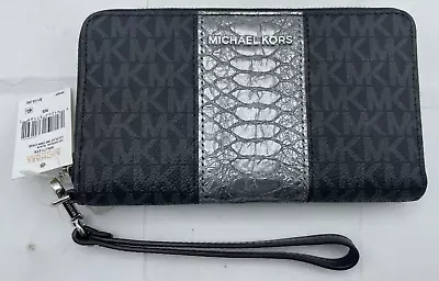 Michael Kors Large Flat Multifunction Phone Case Wristlet Black NEW WITH TAGS • $56.99