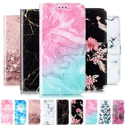 $14.89 • Buy For IPhone 15 14 13 12 Pro XR 7 8 Patterned Leather Flip Wallet Stand Case Cover