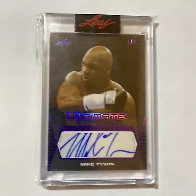 2021 Leaf Ultimate Signatures Auto Mike Tyson  1/8  Purple • $185