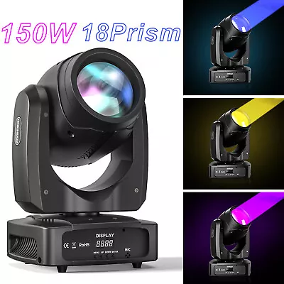 150W Beam Zoom Sharpy 18 Prism Stage Lighting Moving Head Light DMX DJ Party • $295.99