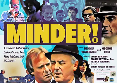 Minder Film Poster Sweeney Style A2 High Quality Dennis Waterman George Cole • £9.99