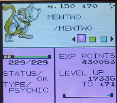 Gameboy Shiny Mewtwo Pokemon Home (1 Individual Trade) Legit Shiny Game Boy Icon • $7.99