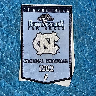 1982 NCAA North Carolina 5X3 Inch Banner  Patch Michael Jordan Year  • $10.99