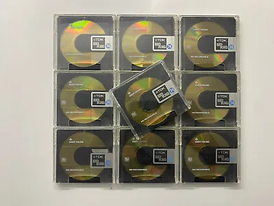 TDK MD-RXG Minidisc MD74 Minutes Recordable MD Minidisk Incl Slip Case Set Of 10 • £16