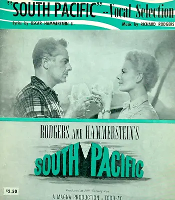 South Pacific Vocal Selection Book Rodgers Hammerstein Sheet Music  1949 • $9.74