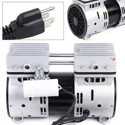 $109 • Buy Industrial Oilless Diaphragm Vacuum Pump Oil Free Piston Vacuum Pump, 550W