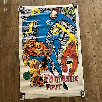 Vintage 1970 Fantastic Four Marvelmania Marvel Comics Jack Kirby Original Poster • $199.99