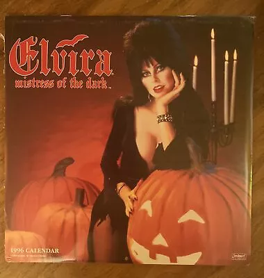 ELVIRA MISTRESS OF THE DARK 1996 WALL CALENDAR 12 X12  COLLECTIBLE VINTAGE RARE • $50