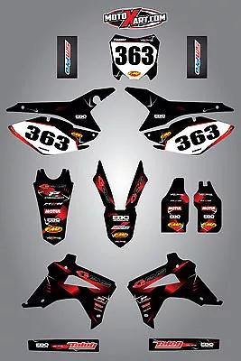 Honda CRF 450 - 2014 - 2015 Full Custom Graphic Kit - BARBED Style Sticker Kit • $249.90