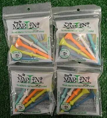 Martini Golf Tees - Step Up - Multi Color - 4 Packs • $19.99