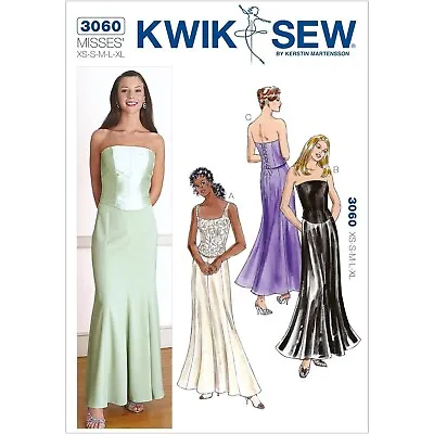 Kwik Sew Sewing Pattern 3060 Skirt Maxi Top Misses Size XS-XL • $8.79