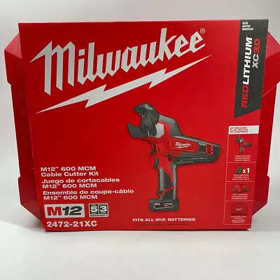 New Milwaukee 2472-21XC M12 12V Cable Cutter Kit • $509.99