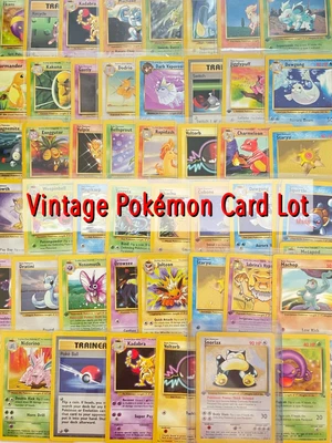 $44.95 • Buy Pokemon TCG Vintage 1999 WoTC Card Lot - Guaranteed 1st Edition Card English