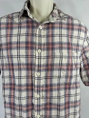 Mossimo Supply Co Men Shirt Short Sleeve Collars Pockets Size Medium Multicolor • $7.06