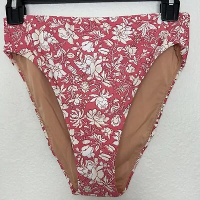 J Crew Bikini Bottom Small High-cut Waist In Tossed Floral Pink NWOT • $10.80