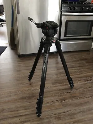 Manfrotto 536 Carbon Fiber Tripod + Manfrotto 501HDV Tripod Head • $800