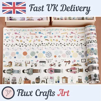 £13.59 • Buy 24pcs Paper Washi Tape Pack Cream Weekend Routine Holiday Decorative Flux Crafts