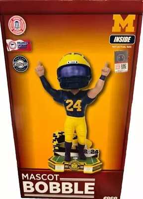 Michigan Wolverines 2024 College Football Playoff Bobblehead FOCO NEW #144 NIB • $225