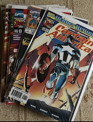 Lot Of 11 Captain America Marvel Comics Comic Books 334 First Lamar See Pics • $2.99