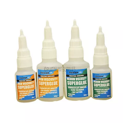 Super Glue High/medium Viscosity Cyanoacrylate Adhesive Plastic/modelling/upvc • £5.50