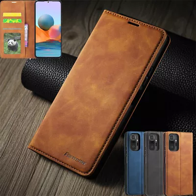 For Xiaomi Redmi Note10 Pro Note11 4G Flip Leather Wallet Stand Phone Case Cover • £3.49