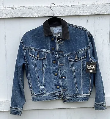 Vintage Marithe Francois Girbaud Blue Denim Jacket - Size Medium Cropped Fit • $70