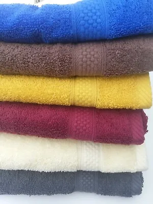 Guest Towels 100% Turkish Cotton  Small Hand Towel Face Cloth 40 X 60cm • £4.49