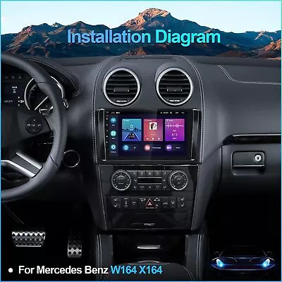 For Mercedes Benz Ml-w164 Gl-x164 Android 12 Car Radio Stereo Gps Apple Carplay • $151.04