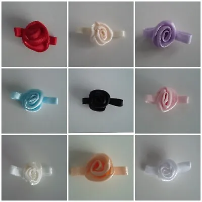 £2.25 • Buy Small Satin Rose Buds - Various Colours, Pack Sizes *NEW COLOURS*