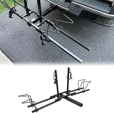 Hitch Mount Bike Rack Carrier Upright 2 Mountain Bike E-Bike Carrier Platform • $56