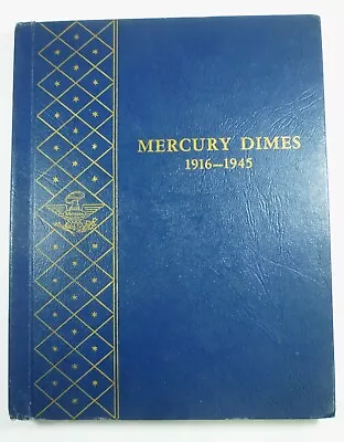 Mercury Head Dime Set In Whitman Album 1916 - 1945 76 Coins Nice Set • $429