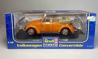Revell Volkswagen Convertible 1:18 Scale Die-Cast No. 86-8947 Orange RARE 2002 • $20