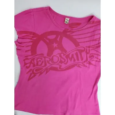 Aerosmith Pink Babydoll Band Concert Shirt Size XL • £16.20