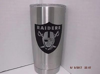 Oakland Raiders Decal For RTIC Ozark Trails Car Window And More   • $5.50