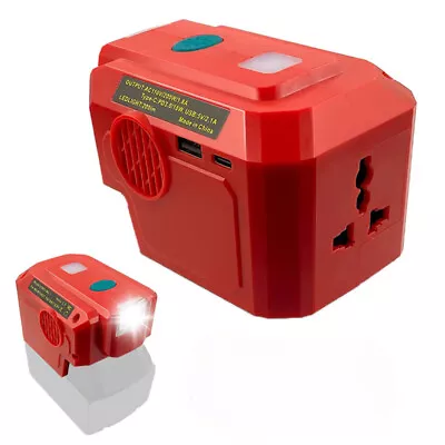 Power Inverter For Milwaukee 18V Battery To AC 110V/220V 200W Modified Sine Wave • $37.99