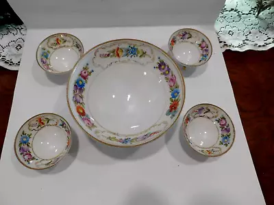 Vtg. Nippon 5 Pc. Nut/berry Bowl Set... Hand Painted • $14.99