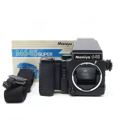 [Exc+5]MAMIYA M645 Super Body AE Prism Finder 120 Film Back From JAPAN • $399.99