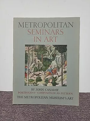 Metropolitan Seminars In Art Portfolio 5 Canaday (1958 HC)  W 11 Color Plates • $18.49