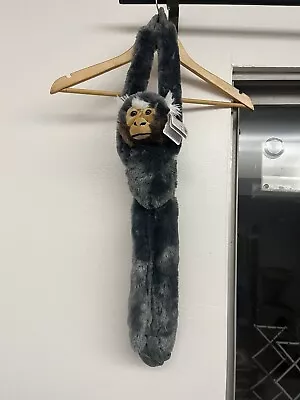 K&M International Wild Republic Marmoset Monkey 17  Gray Plush Hanging NWT • $10